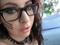 Luna C Kitsuen demonstrates her yummy booty and big tits.